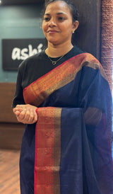 SEMI LINEN SAREE 12082648