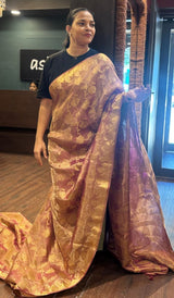 SEMI TISSUE SAREE 14082626