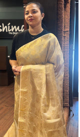 SEMI TISSUE SAREE 14082624