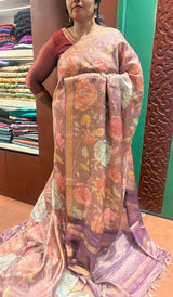TISSUE ORGANZA SAREE 30042651