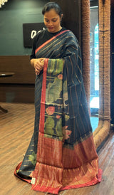 PURE TUSSAR SAREE 09052636