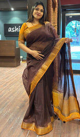 SEMI LINEN SAREE 20092625