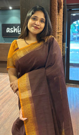 SEMI LINEN SAREE 20092625