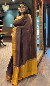 SEMI LINEN SAREE 20092625