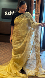 TISSUE ORGANZA SAREE 15082628