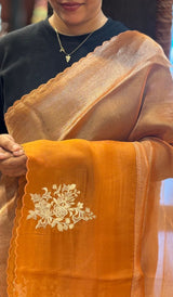 TISSUE ORGANZA SAREE 22062634