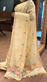 SEMI LINEN SAREE 2505263