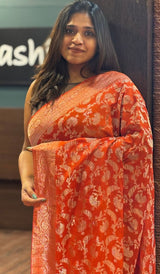 SEMI GEORGETTE SAREE 09082645