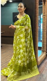KORA CHANDERI SAREE 1308261