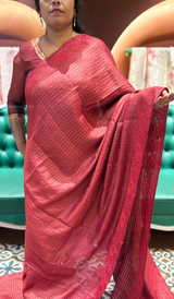 TISSUE ORGANZA SAREE 25062639