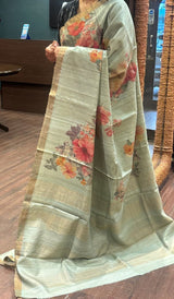 PURE TUSSAR SAREE 09052633