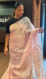 TISSUE ORGANZA SAREE 15082626