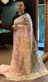 TISSUE ORGANZA SAREE 15082626
