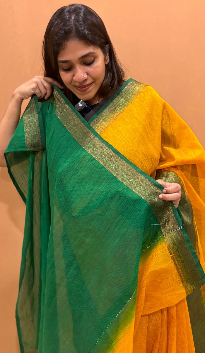 SEMI LINEN SAREE 03012421