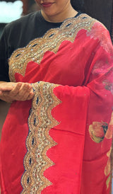 PURE SATIN CREPE SAREE 23062630