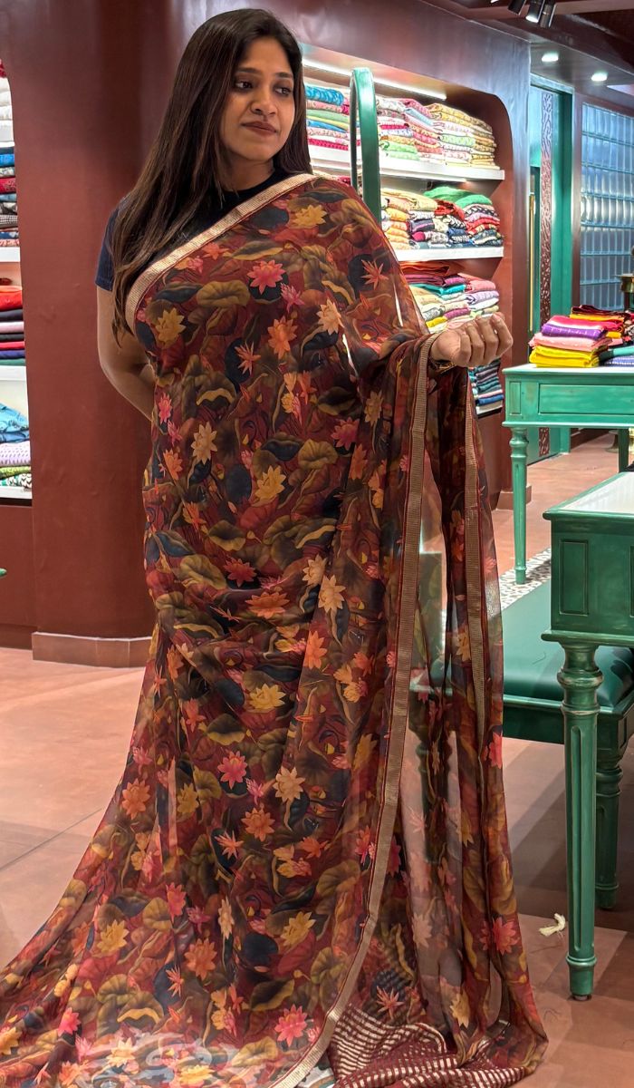 CHIFFON SAREE 08122540 – Ashima