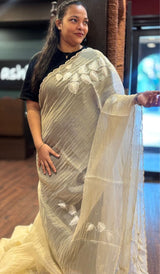 TISSUE ORGANZA SAREE 01092628