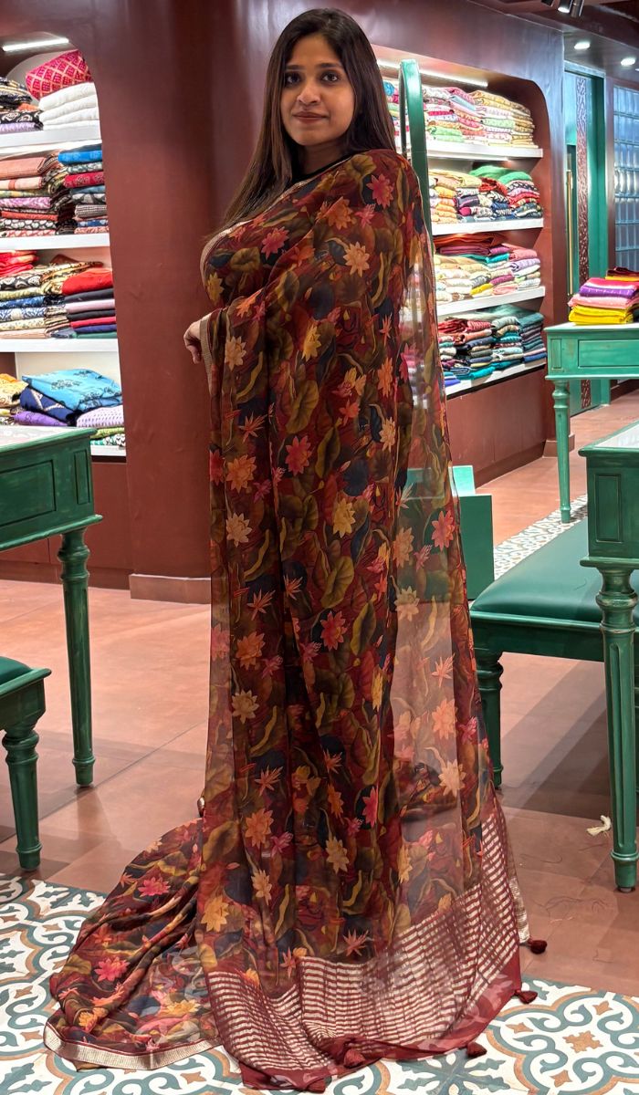 CHIFFON SAREE 08122540 – Ashima