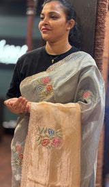TISSUE ORGANZA SAREE 22062644