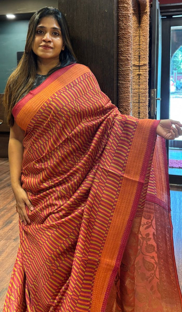 DESI TUSSAR SAREE 07072523