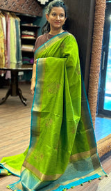 SEMI LINEN SAREE 21022617