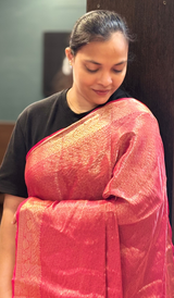 SATIN CREPE SILK SAREE 0709261