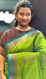 SEMI LINEN SAREE 21022617