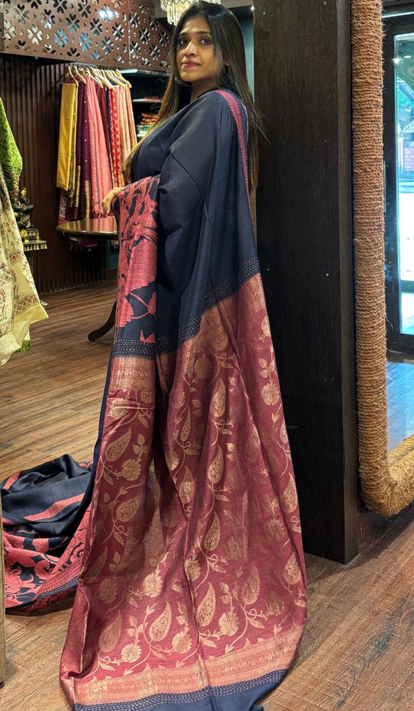 DESI TUSSAR SAREE 07072518