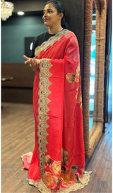 PURE SATIN CREPE SAREE 23062630