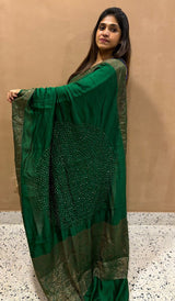 CHINIYA BANDHANI SILK SAREE 03012420