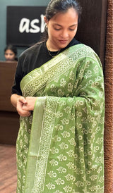 LINEN SAREE 08092616