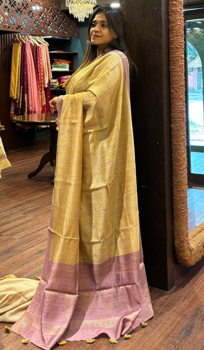 DESI TUSSAR SAREE 0707252
