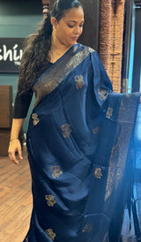 SATIN VISCOSE SAREE 1408267