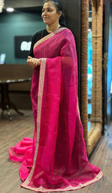 ORGANZA SAREE 0702263