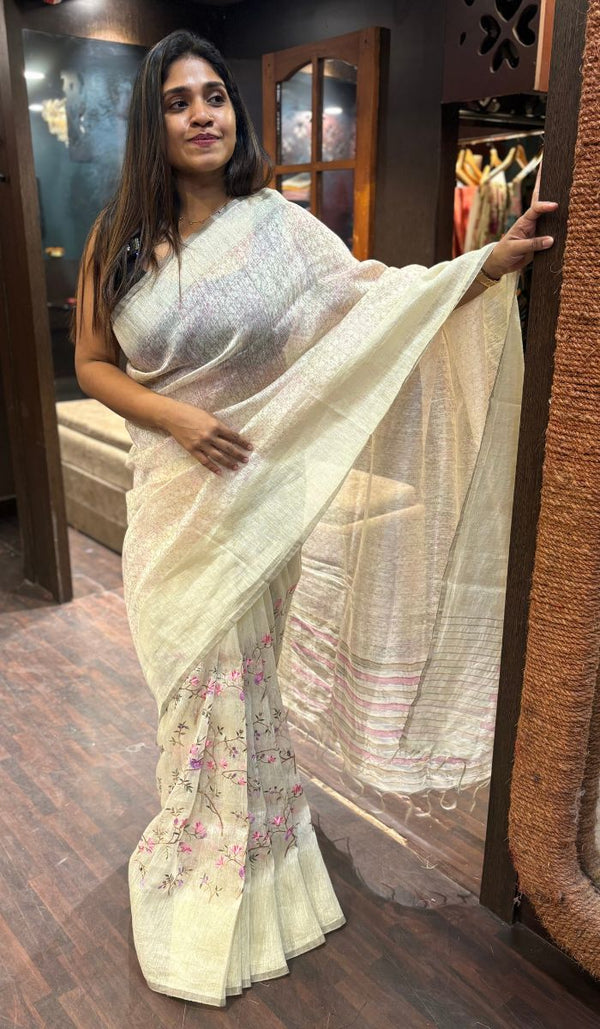 LINEN SAREE 0801252