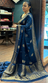 SATIN VISCOSE SAREE 1408267