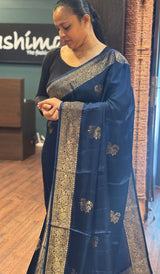 SATIN VISCOSE SAREE 1408267