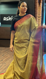 SEMI LINEN SAREE 12082649
