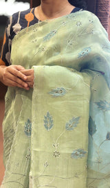 ORGANZA CUTWORK SAREE 24082627