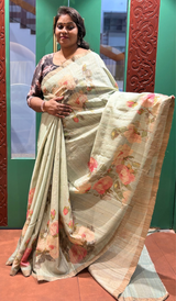 PURE TUSSAR SAREE 09052631
