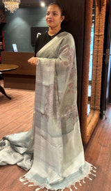 LINEN SAREE 230926115