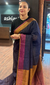 SEMI LINEN SAREE 24092643