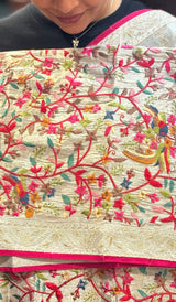 TISSUE ORGANZA SAREE 23062626