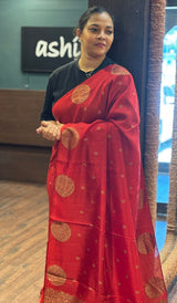 SEMI TUSSAR SAREE 12082658