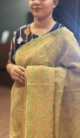 ORGANZA CUTWORK SAREE 24082624