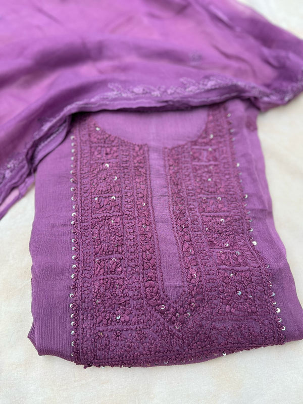CHIKANKARI UNSTITCHED SALWAR 0905255