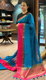 SEMI LINEN SAREE 20092616
