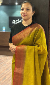 SEMI LINEN SAREE 20092627