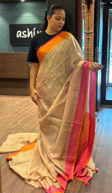 SEMI LINEN SAREE 24092641