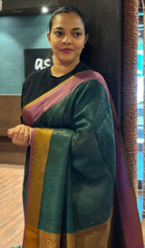 SEMI LINEN SAREE 24092642